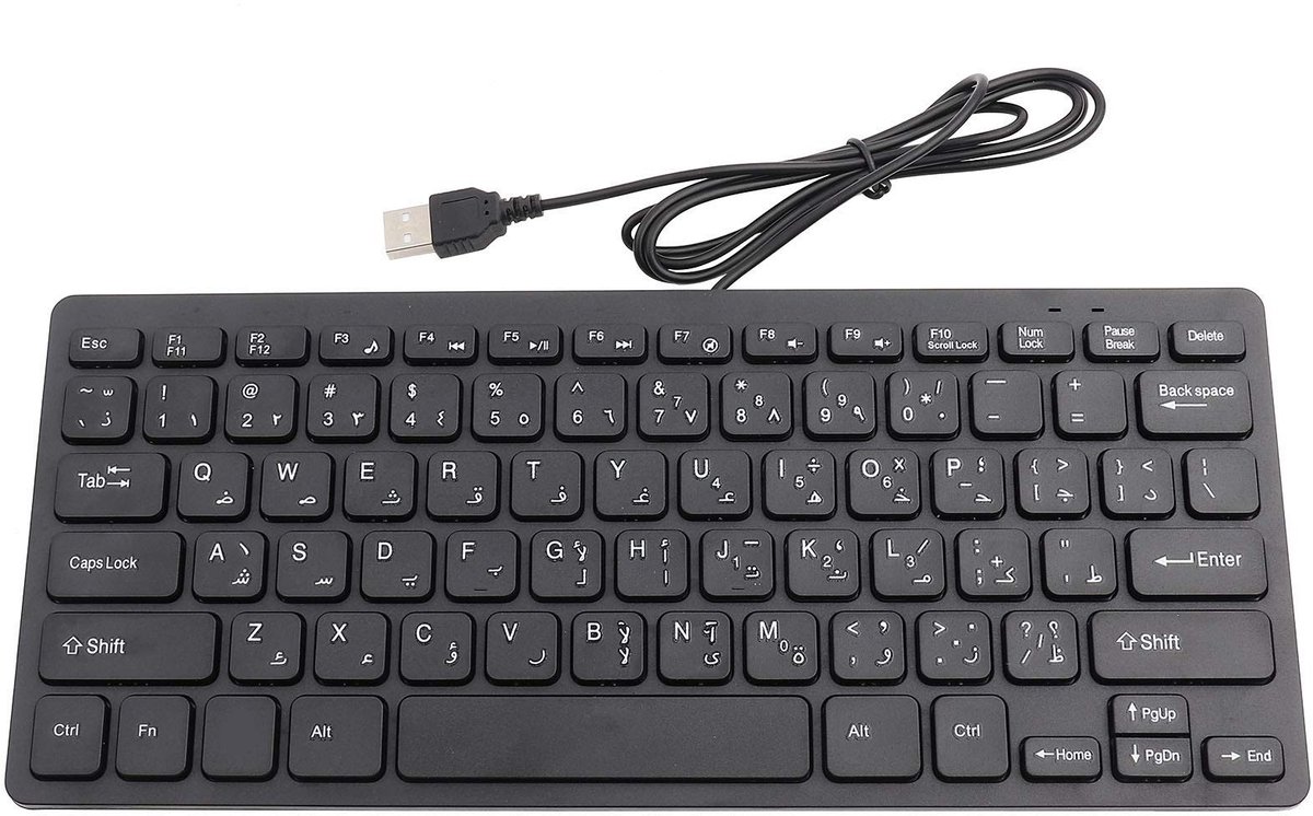 Dailygoods- Toetsenbord Plug-and-Play - Ultrathin - Spatbestendig - 78 Toetsen - Zwart - Comfortabele Ervaring - Computerkeyboard