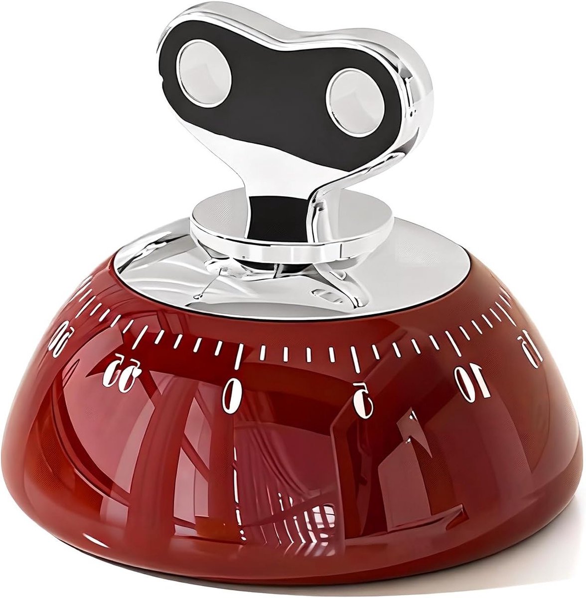 Colexy Mechanical Kitchen Timer, Magnetic Mechanical Timer, Magnetic Timer, Countdown 60 Minutes, Visual Timer for Kitchen, Study, Office, Classroom (