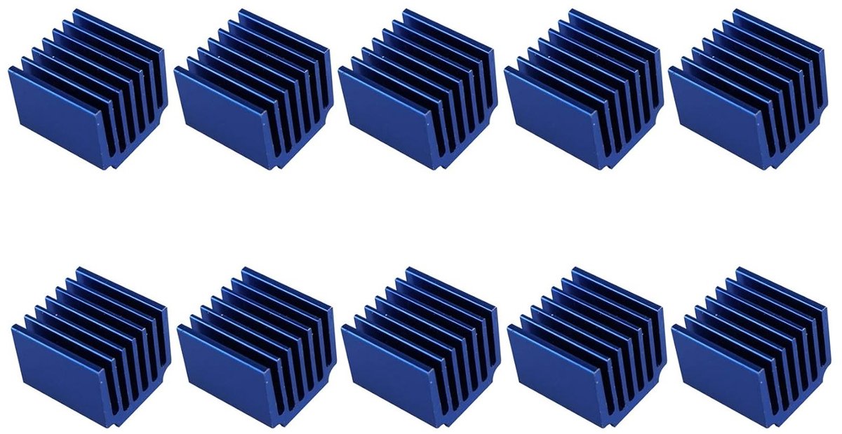 10 Stuks 3D Printer Heatsinks voor Stapmotor Drivers – Geweldig Warmteafvoer