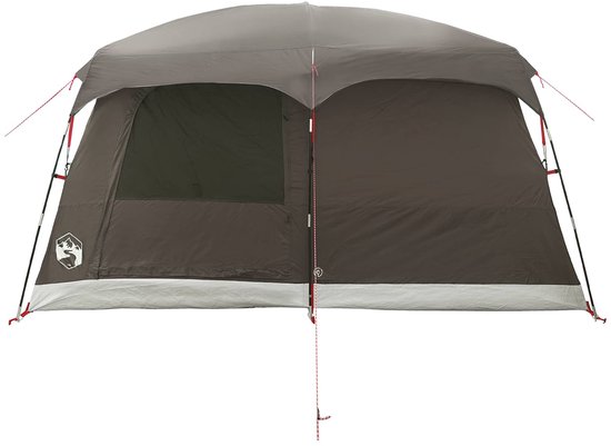 vidaXL - Familietent - 6-persoons - Bruin - Grijs - Polyester van Vidaxl — afbeelding 5