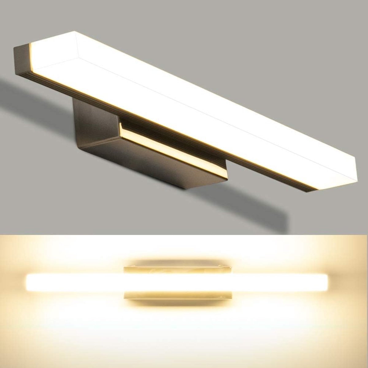Natuurlijk wit IP44 waterdichte LED spiegellamp 40cm - badkamerwandverlichting SMD2835 8W 800LM 4000K make-up licht