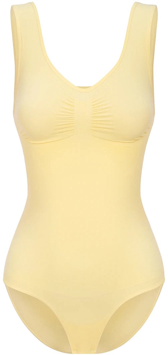 cfab by creamy fabrics Creamy Fabrics - Tank Bodysuit Sculpting Shapewear Met Slip - Ademend - Anti-Zweet - Ultra Zacht - Comfortabel - Sculptend - Perfecte Pasvorm -