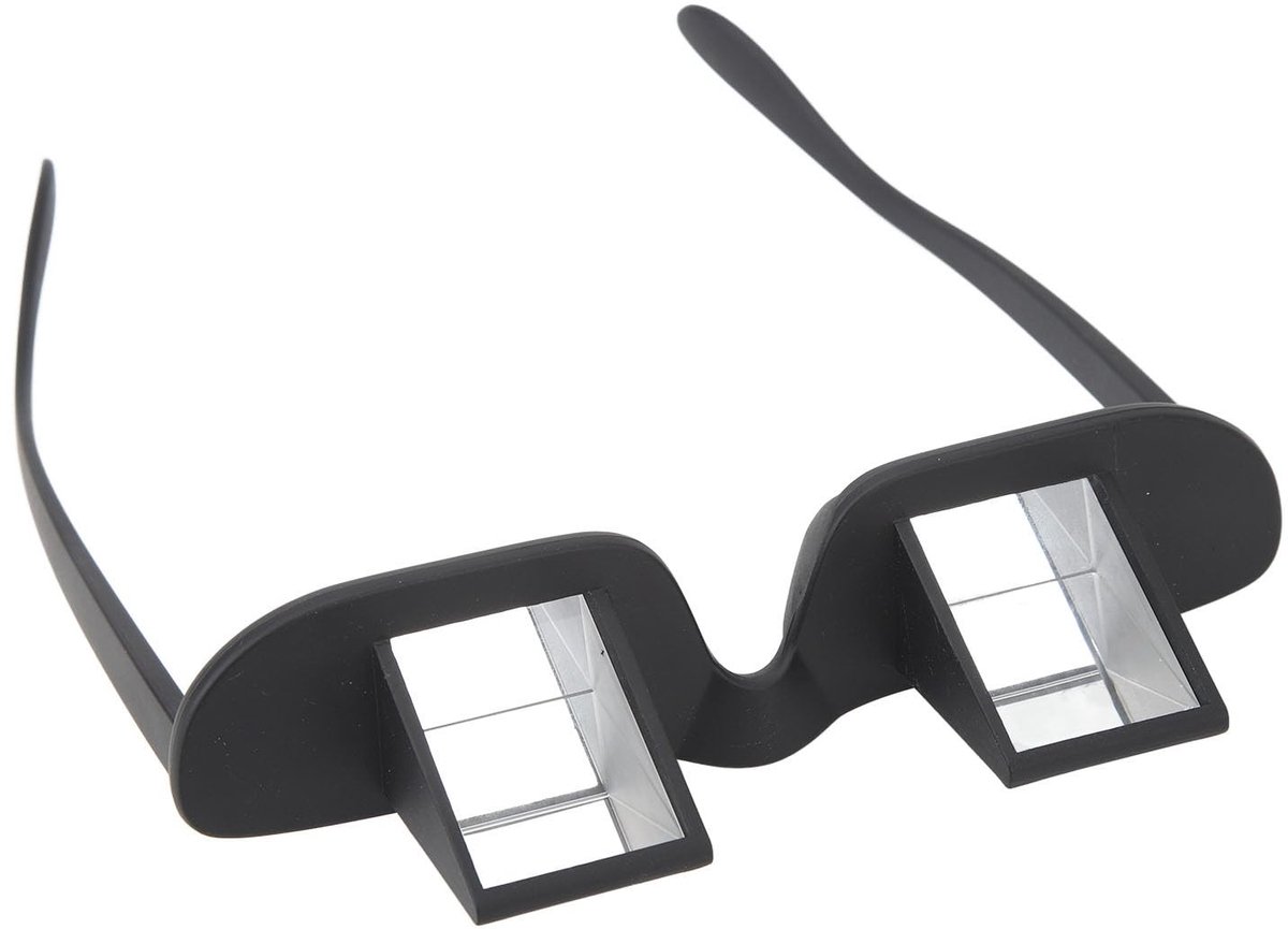 Dailygoods - Luie Bril met 90 Graden Prismabril voor Comfortabel TV Kijken en Lezen
