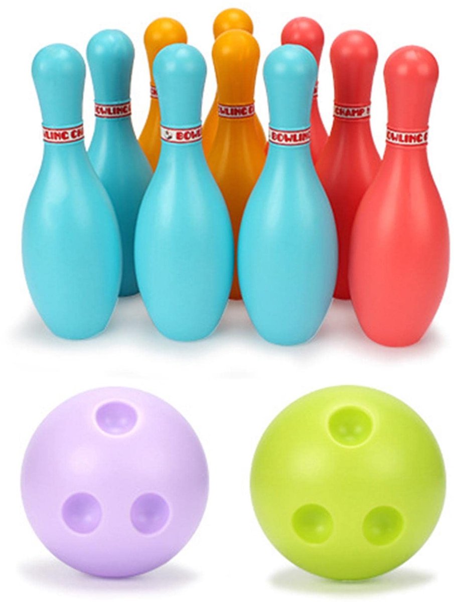 Dailygoods - Bowling Set - Indoor Outdoor Spel - Geschikt voor Kinderen - 27 x 16 x 7 cm - Speelgoedset voor Jongens en Meisjes - Leuk Gezinsvermaak