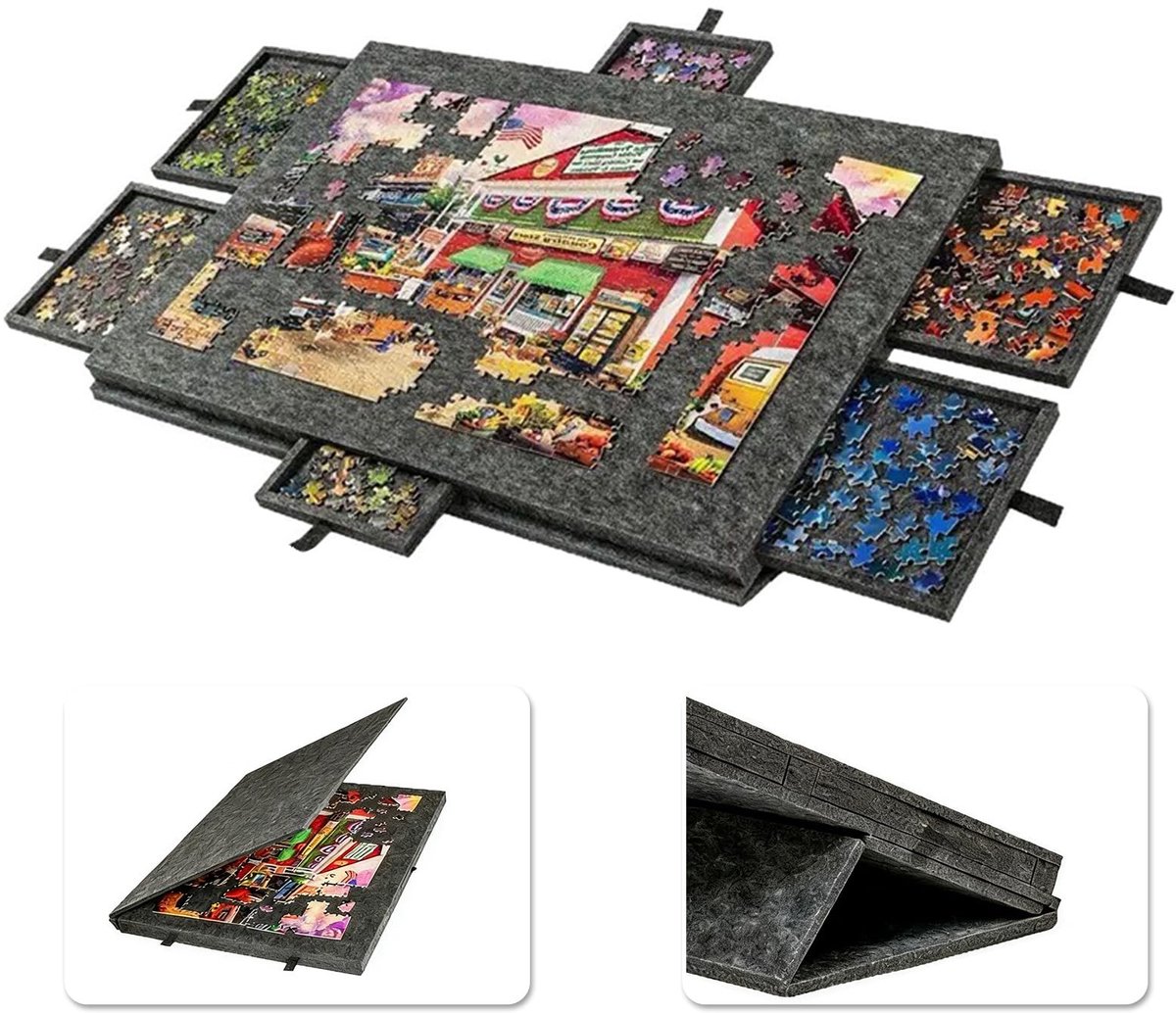 Puzzelbord 1000 stukjes met 6 laden