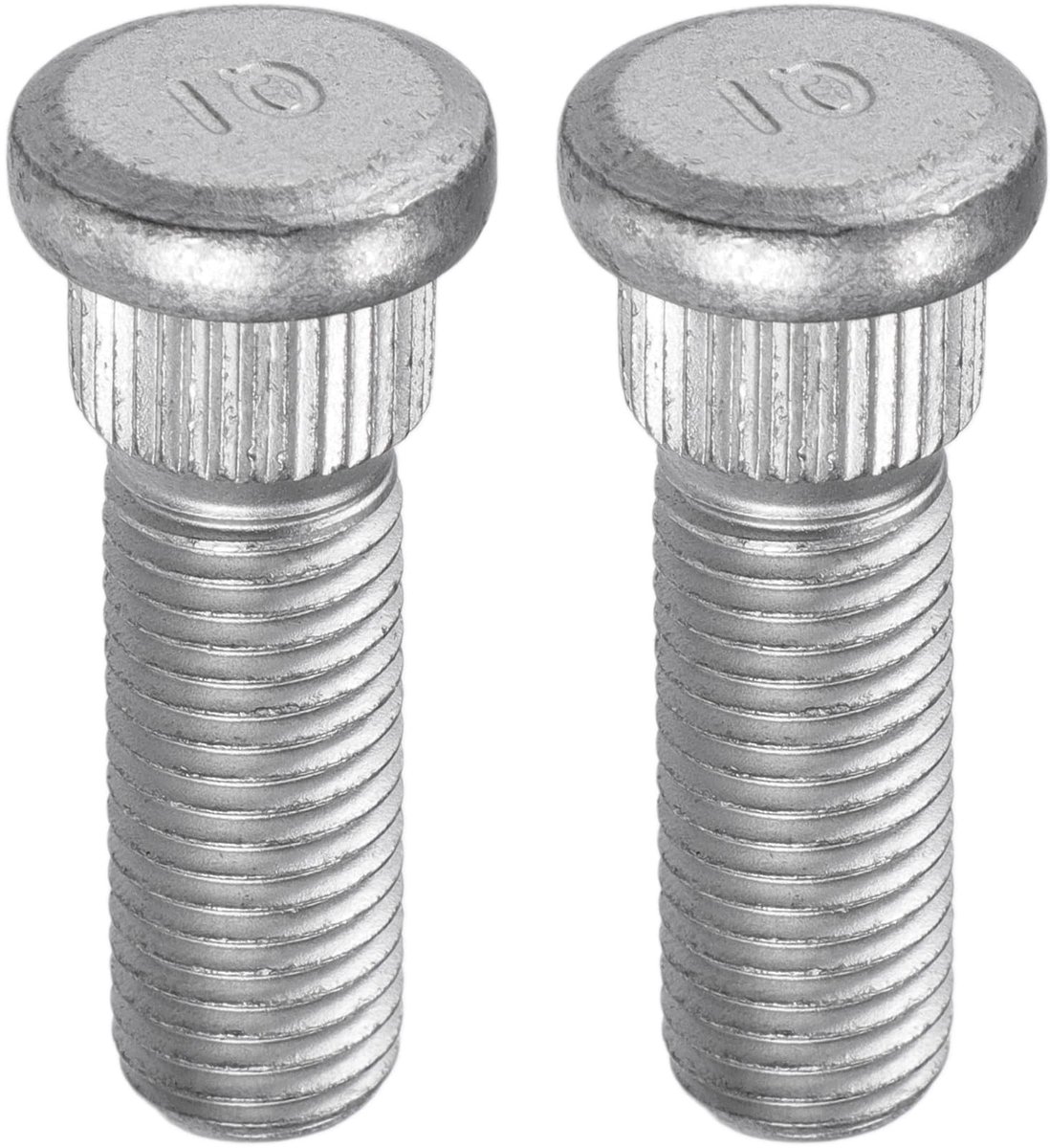 Dailygoods- Wielbout M12x1.5 - Chroomstaal - Getande Bout met Klemkop - Zilverkleurig - Draadlengte 30mm - Directe Vervanging - Wielmoer