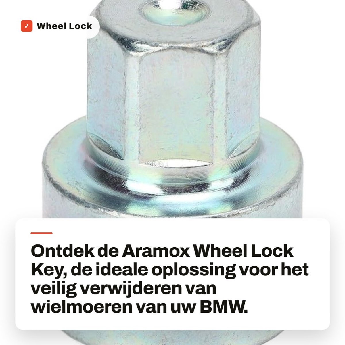 Dailygoods- Wielmoer Sleutel Anti-Diefstal - Vervanging voor 1/3/5/6/7 Serie - Metaal - Hoogwaardige Kwaliteit - Stevig en Duurzaam - Perfecte Montage - Wielborgmoer
