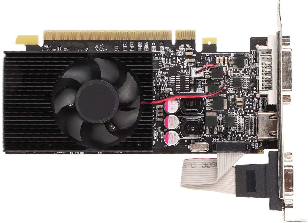 Dailygoods - GT730 Gaming Grafische Kaart - 2 GB GDDR3 - Krachtige Koelventilator - 64-bit - PCI Express 2.0 - Ondersteuning voor DirectX11 - Geschikt...