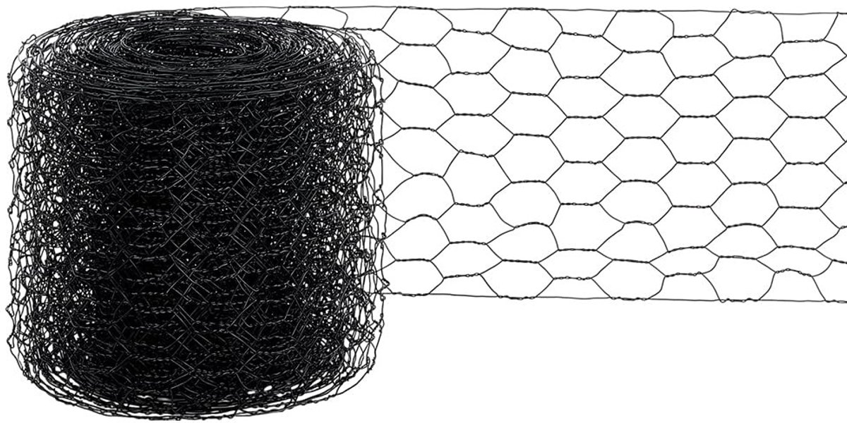 Dailygoods- Draadgaas 0,1 x 10 m - Zeshoekig Rooster - Kippengaas - Tuingaas - Lichtgewicht - Duurzaam IJzerdraad