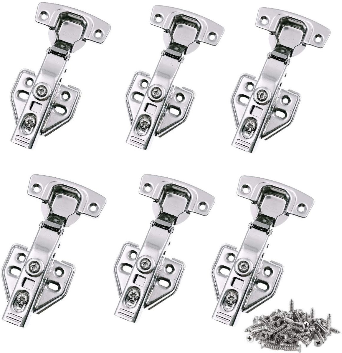 Dailygoods- Kastscharnieren 35mm 110 Graden - Deurscharnieren - Vervangingsscharnieren - Inclusief Schroeven - Hoogwaardige Staal - Geschikt voor Deurdiktes 15-22mm - Deurscharnier