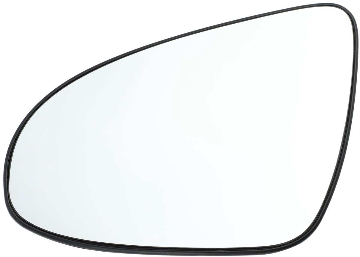 Dailygoods - Vervangend Zijspiegelglas voor Auto met Achterplaat, Verwarmd Wit