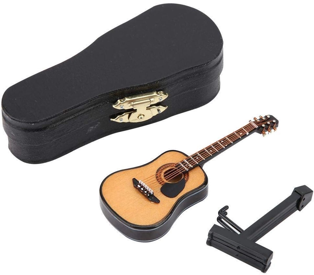 Dailygoods- Miniatuur Gitaar Ornament - Replica Muziekinstrument - Geschenkdoos - Decoratie Kamer - Verjaardagscadeau - Kerstcadeau