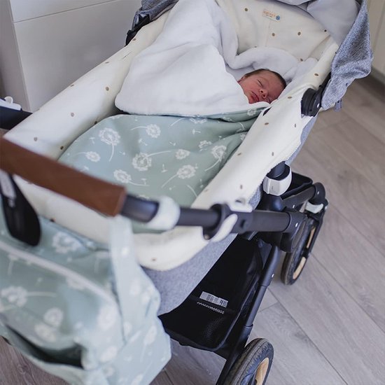 Warme voetenzak en deken 2-in-1 voor babyzitje en kinderbed van Merkloos — afbeelding 2