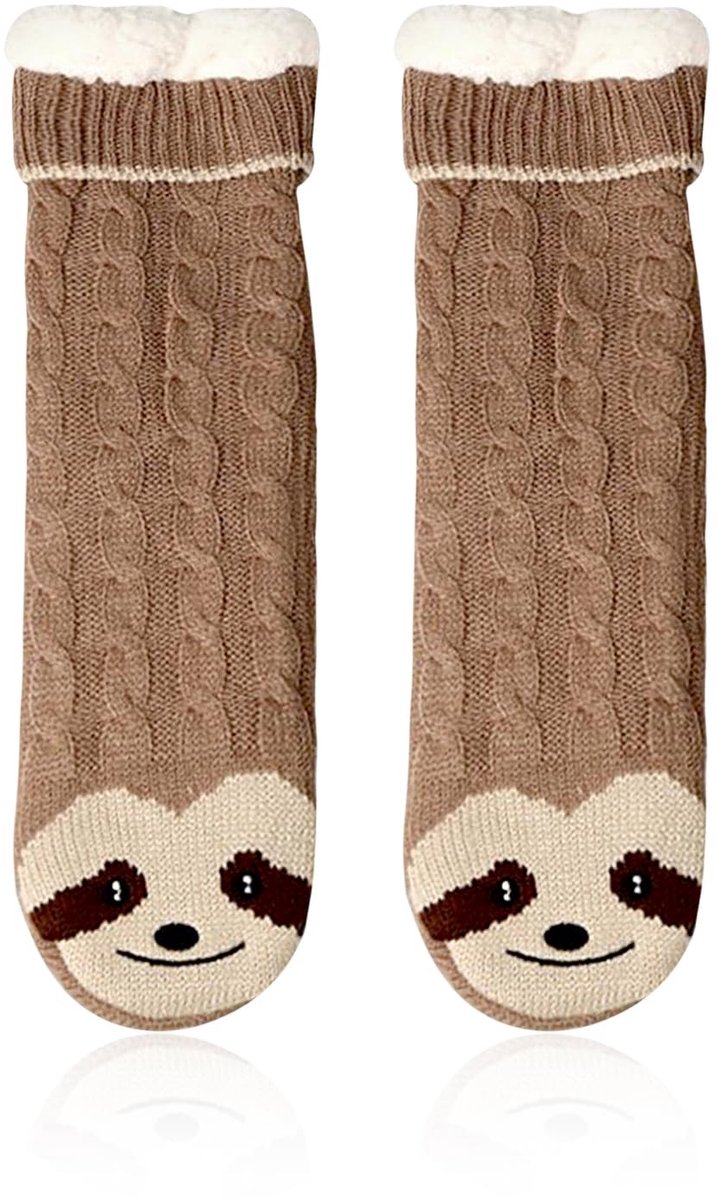 Dailygoods- Pluche Sokken - Antislip Huissokken - Zachte Thermosokken - Cartoon Vloersokken - Casual Katoenen Sokken - 40 cm Lang