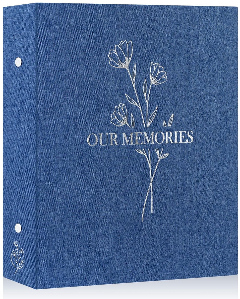 Dailygoods- Fotoalbum 10x15 cm - Geschikt voor 400 Foto's - Insteekalbum - Luxe Linnen Omslag - Waterdicht/Zuurvrij - 50 Bladen/100 Pagina's - Herinneringsalbum