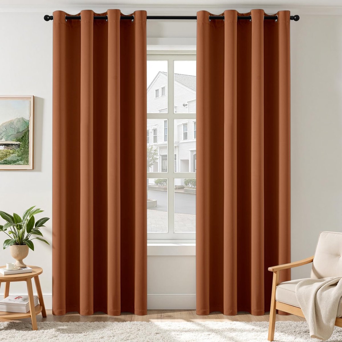 Dailygoods - Verduisteringsgordijnen met oogjes - Set van 2 voor Slaapkamer en Woonkamer