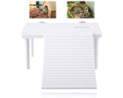 Dailygoods- Drijvend Platform Gloednieuw - Schildpad/ Reptielen - Terrarium/ Aquarium - Klimschaal - ABS - Afmetingen 14 x 10 x 6,5 cm - Schildpadplatform