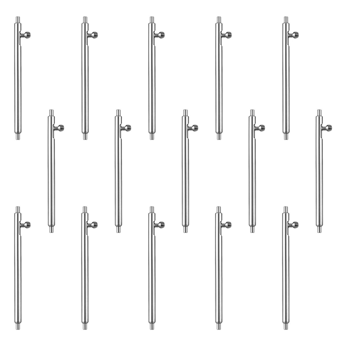 Dailygoods- Horlogebandpennen 15 Stuks - Quick Release - Roestvrij Staal - 22 mm - Veerpennen - Reserve Reparatie Set - Horloge Pennen