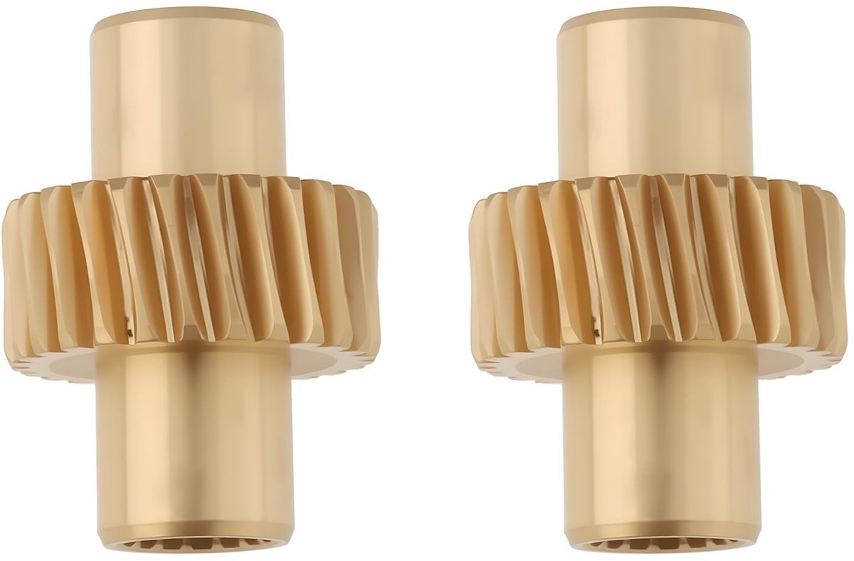 Dailygoods- Wielgear 26T Messing - 2 Stuks - Compact Ontwerp 3,2x2,3x1,2cm - Compatibel met Toyota Land Cruiser LC80 - Duurzaam en Corrosiebestendig - Voor Stoelaanpassing - Stoelmechanisme