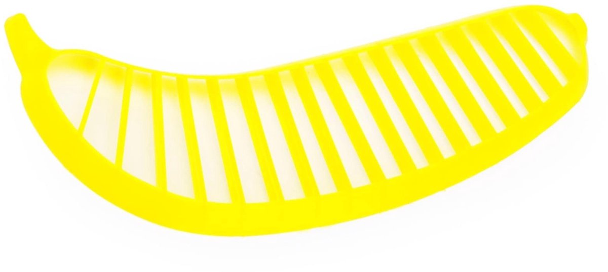 Dailygoods- Bananensnijder Lichtgewicht - Keukengadget - Vaatwasmachinebestendig - PP-Materiaal - Veilig Gebruik - Snel Snijden