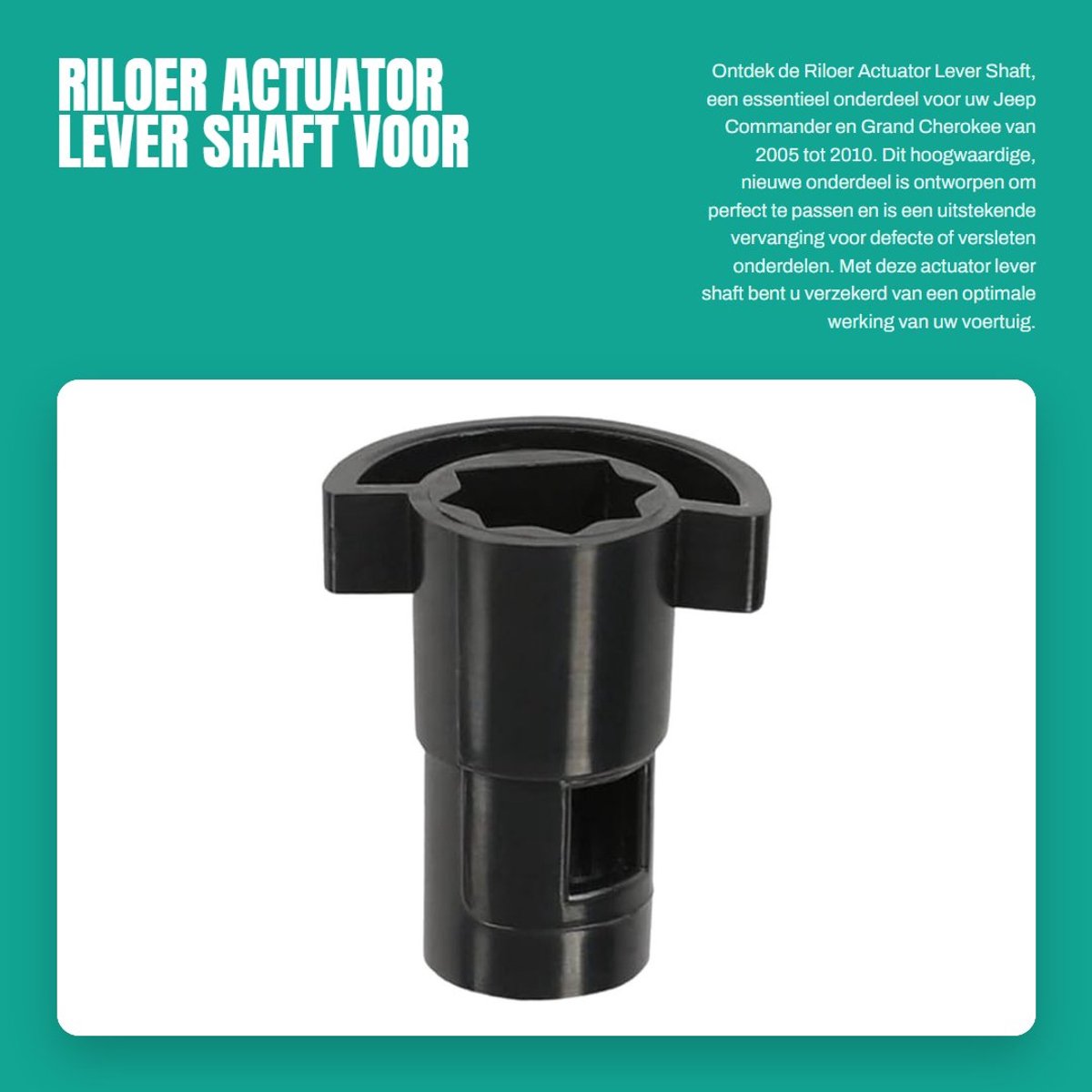 Dailygoods- Actuator - Levershaft - Geschikt voor Je-ep Commander 2006-2010 - Geschikt voor Grand Cherokee 2005-2010 - Duurzaam - Eenvoudig te installeren - Nummer 5143183AA - Deurruimte