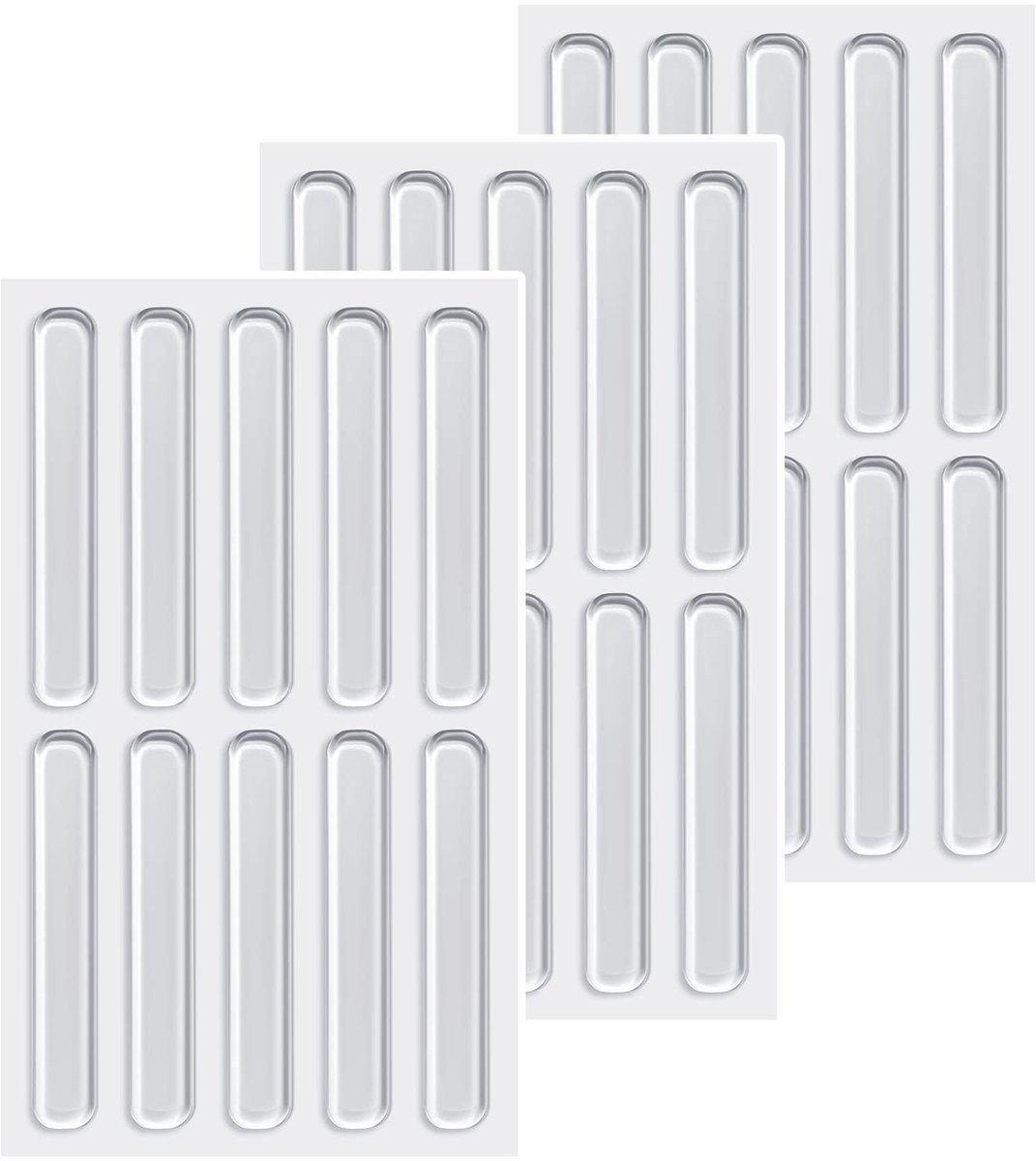 Dailygoods - Elastische Buffers - Transparante Rubberen Voeten - Zelfklevende Bumper - 30 Stuks - Antislip Pads - Voor Meubels en Deuren