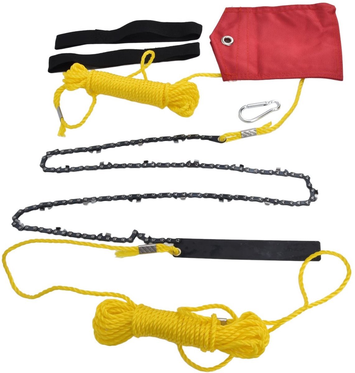 Dailygoods- Handkettingzaag 48 Inch - Opvouwbare Zakkettingzaag - Snoeien van Bomen - 63 Scherpe Tanden - Voor Outdooravonturen - Lichtgewicht - Zaag