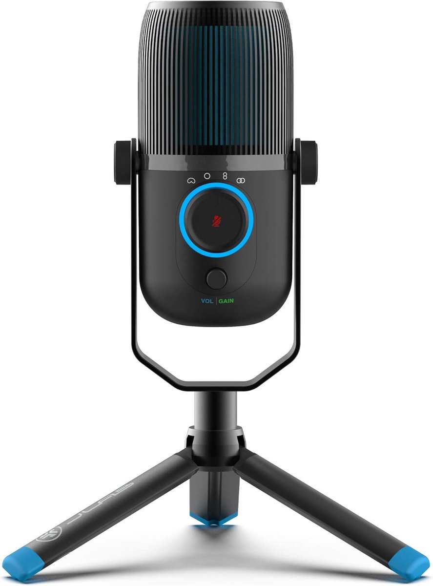 USB Microfoon - Desktop Microfoon - Professionele Opnames - Vier Directionele Patronen - 96kHz/24BIT Resolutie - Zwart