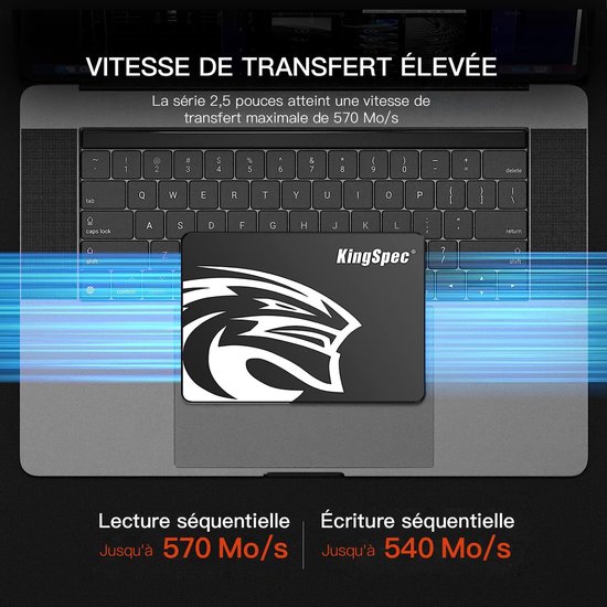 Interne SSD - Harde Schijf - Computer Upgrade - 3D NAND Flash - 1 TB - Zwart — afbeelding 2