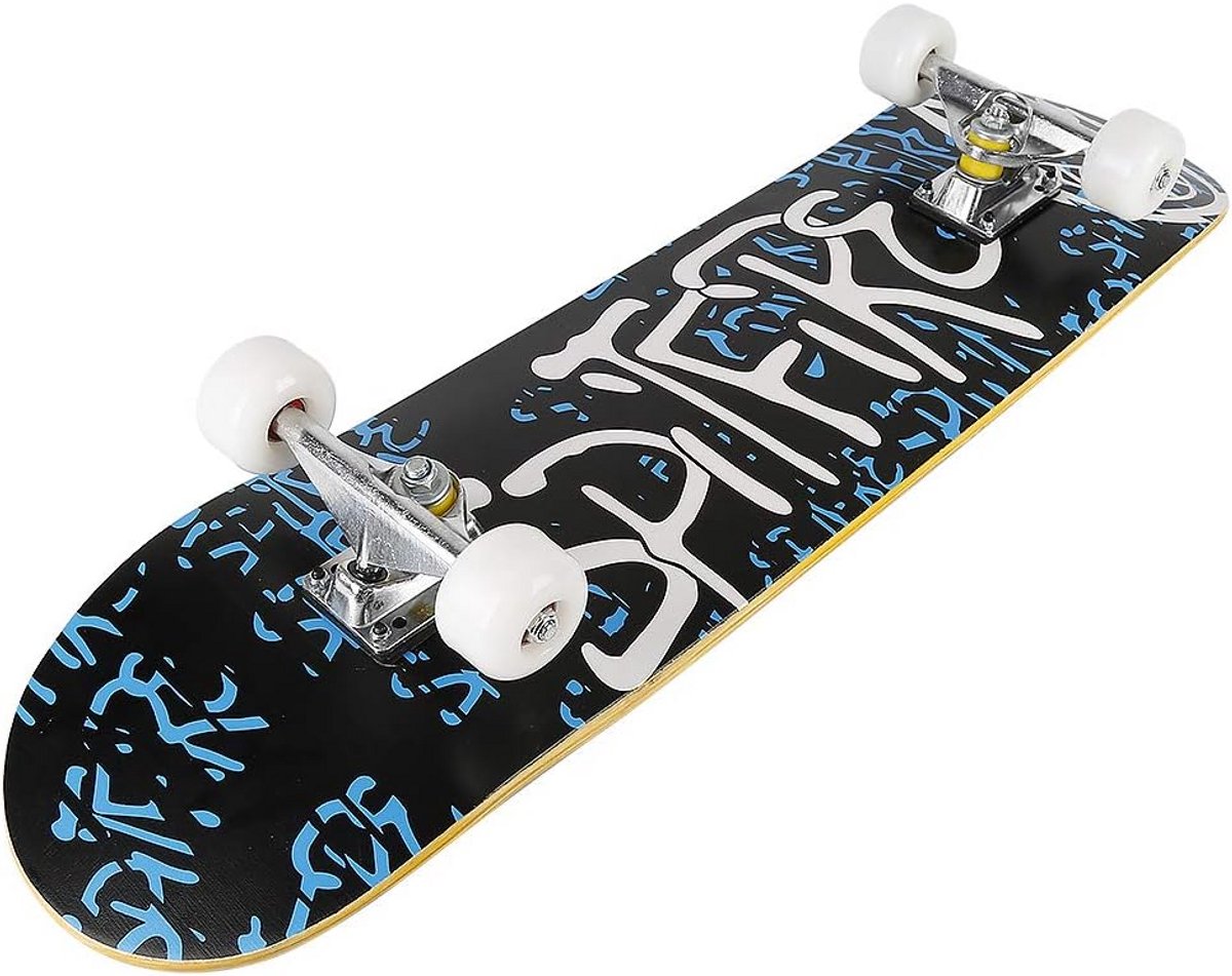 Compleet Skateboard Cruiser Board Beginners Oefenen Dubbele Kick Concave 79.5 cm Patroon