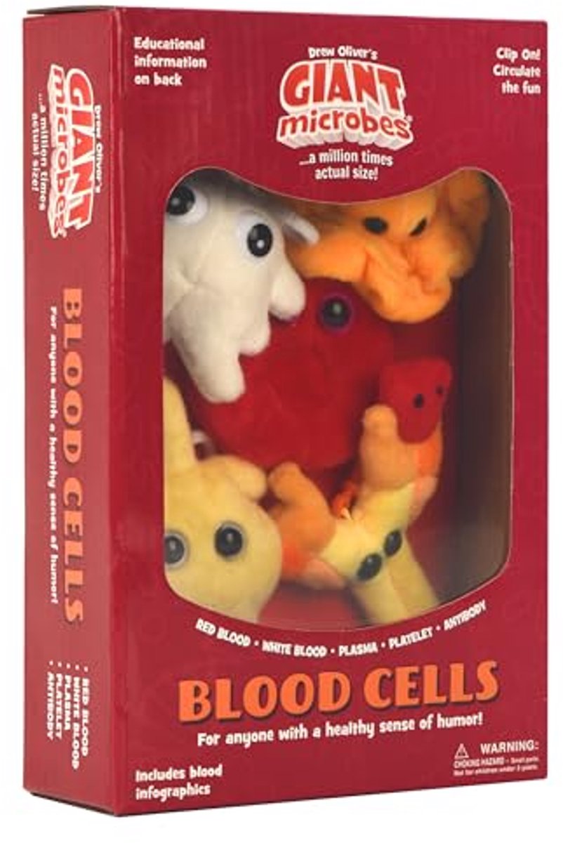 Thema Gift Box - Educatief Speelgoed - Leren Over Lichaam - Humoristisch Plezier - 5 Mini Microben - Meerdere Kleuren