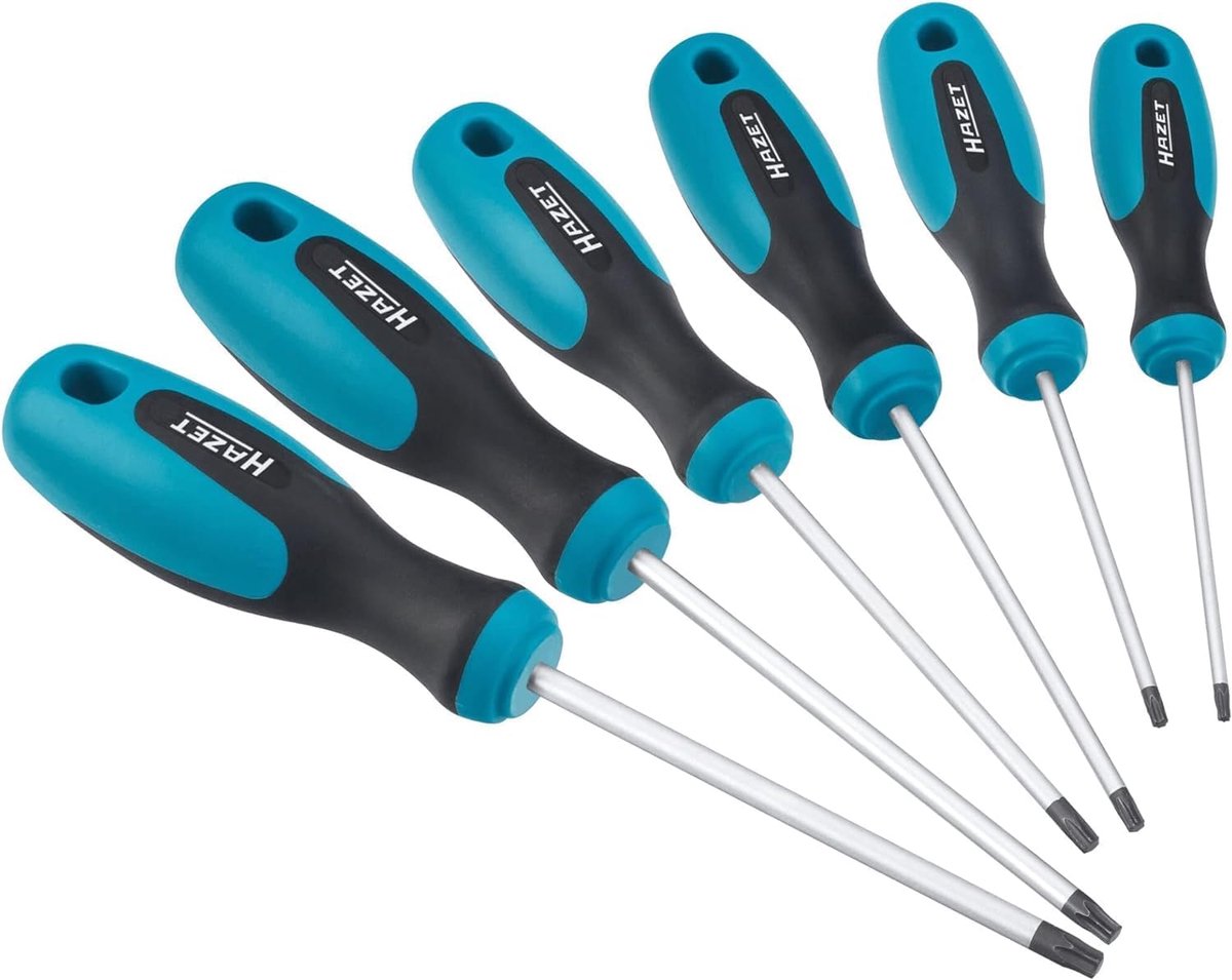 Schroevendraaierset Torx - Gereedschapset Precisie - Klus Klussen - Antislip Handgreep - T10 T30 - Blauw Zwart