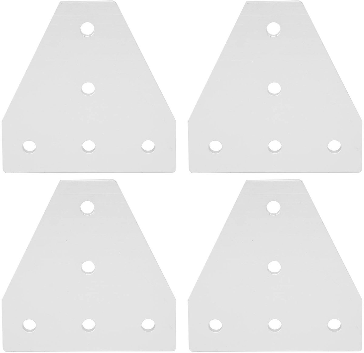 Dailygoods- Hoeksteun T-vorm - Aluminiumlegering - 5 Gaten - Verbindingsplaat - Schokbestendig - Geschikt voor Bouwsector - Verbindingselement