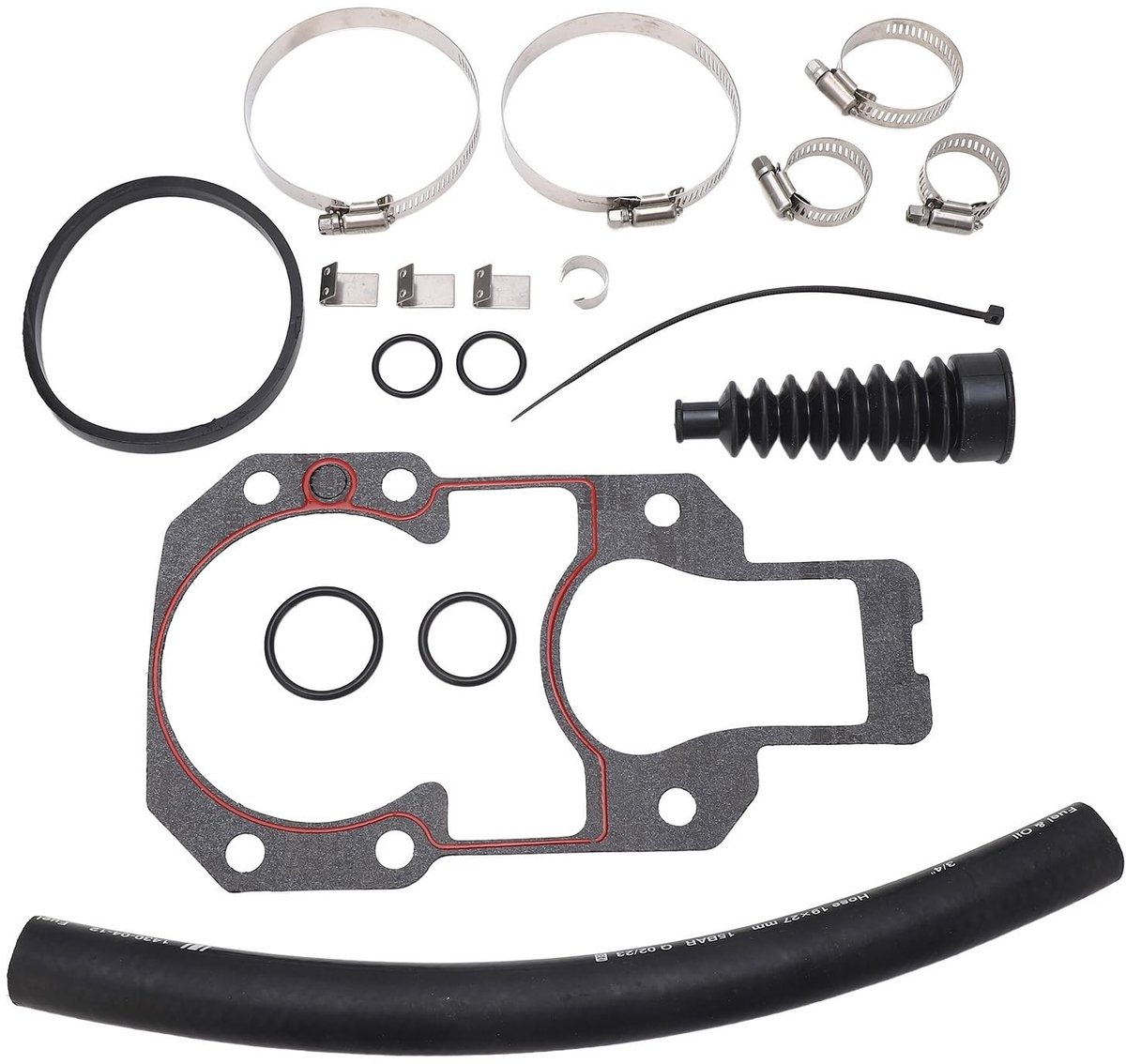 Dailygoods- Mirror Seal Reparatieset - Vervangingskit voor MerCruiser Alpha 1 Gen 2 - Rubber/Metaal - Inclusief Gaskets en Gimbal Lagers - Geschikt voor 1991 tot heden - Bellow Kit
