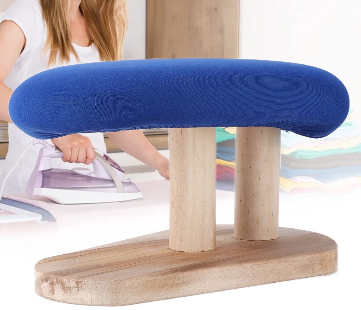 Dailygoods- Strijkplank Draagbaar - Mini Strijkplank - Ruimtebesparend - Stabiel en Duurzaam - Comfortabele Warmteafvoer - Hoogwaardig Grenenhout - Strijktafel