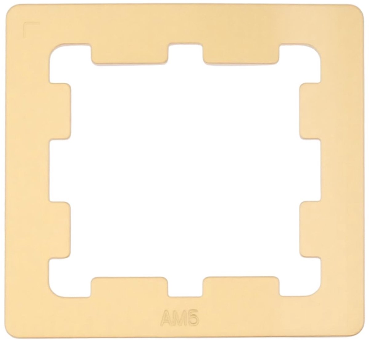 Dailygoods- Contactframe Goud - CPU Koeler - AM5 - Koper - 45x45x0,6 mm - Veiligheidsbevestiging