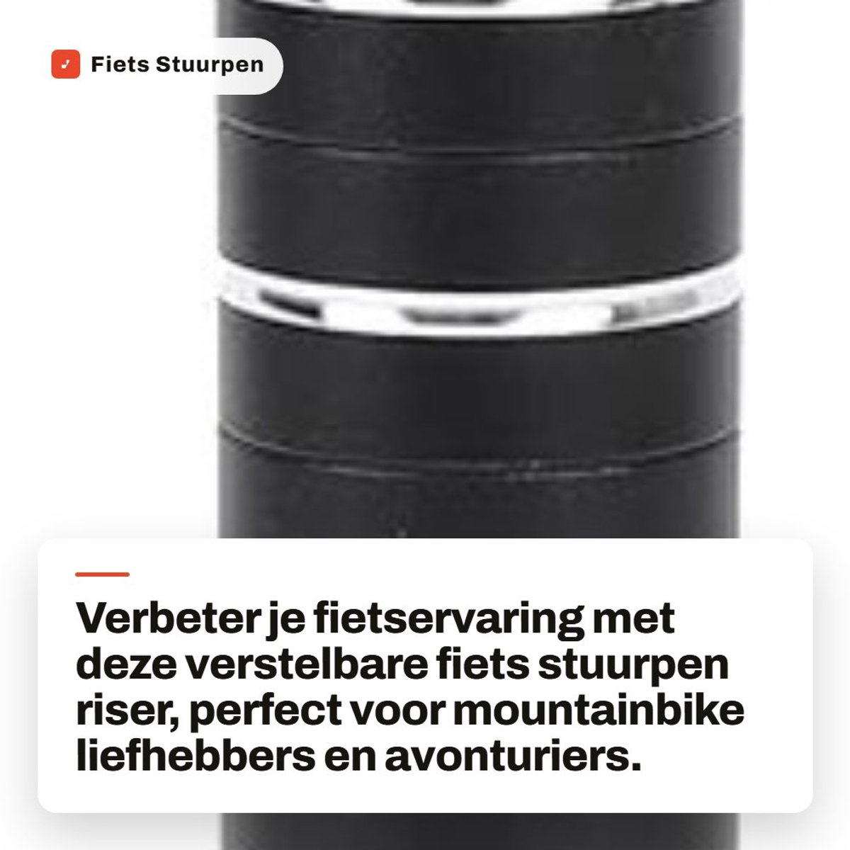 Dailygoods- Stuurpen Verstelbaar Aluminium - Stuurpen Verhoger - Stuurpen Racefiets - Stuurpen Extender - Fietsaccessoire - Betrouwbare Kwaliteit - Stuurverhoger