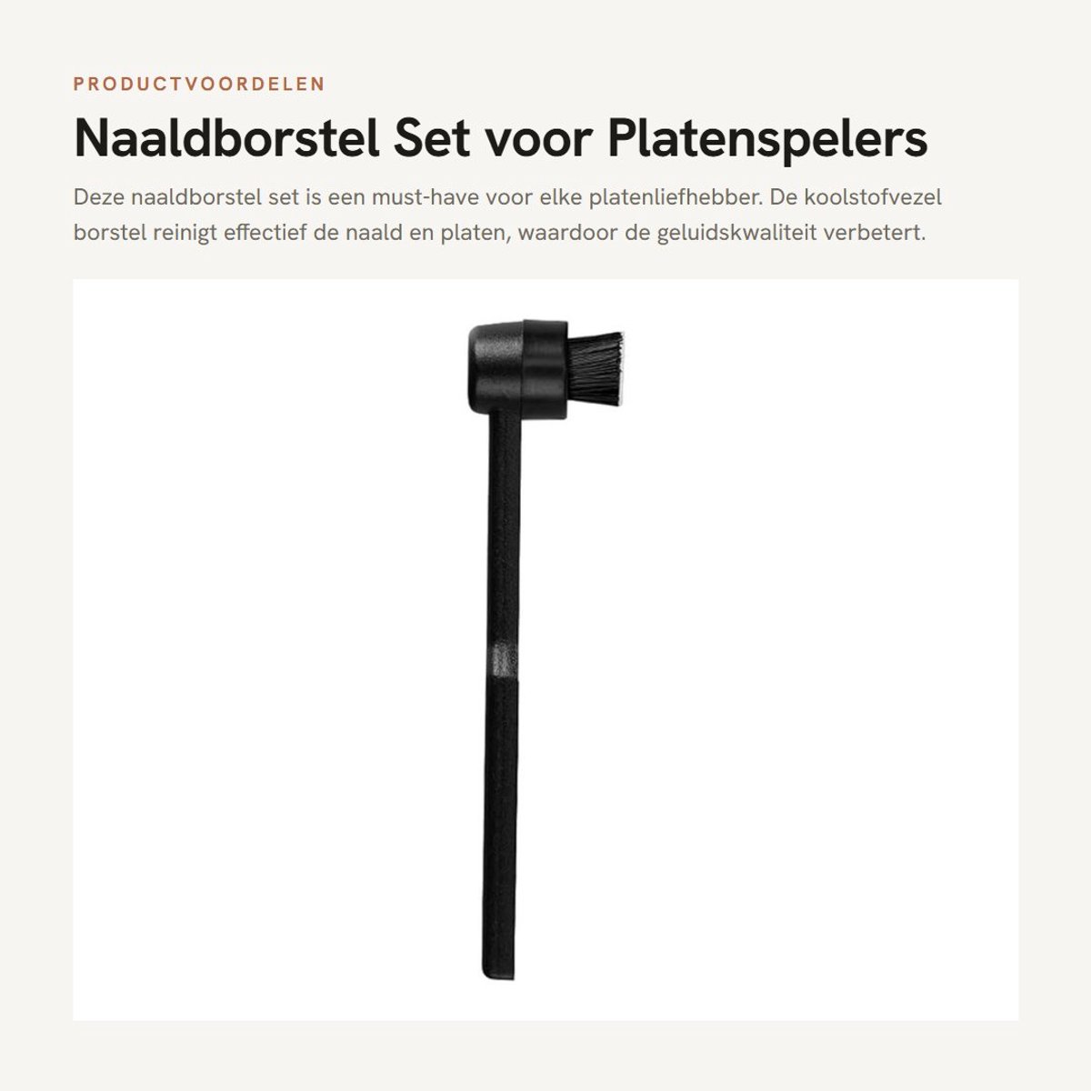 Dailygoods - Naaldborstel Set voor Platenspelers
