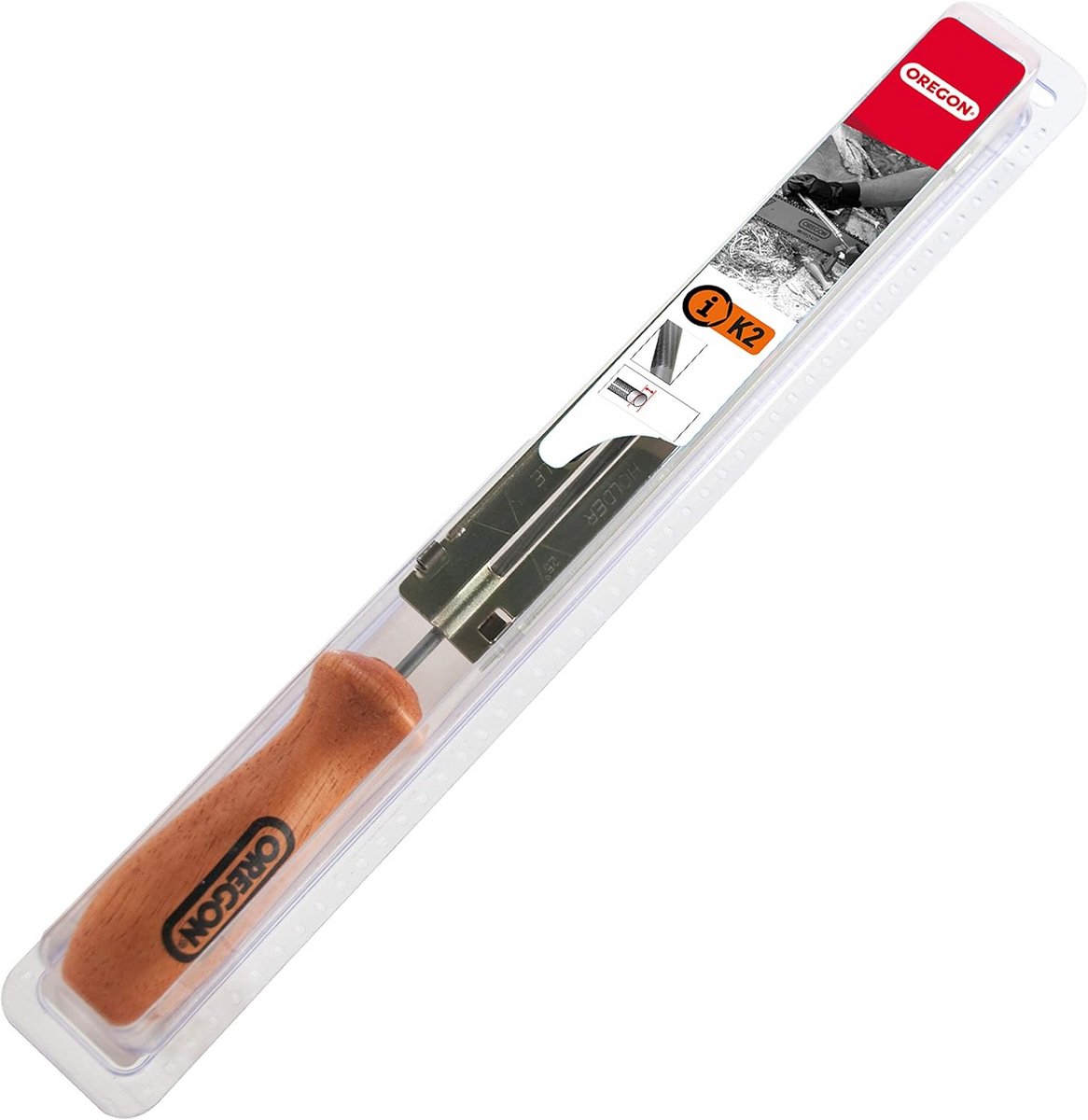 Vijlhouderset - Rond & Hout - Kettingonderhoud - Comfortabele Greep - 5.5 mm - Niet gespecificeerd