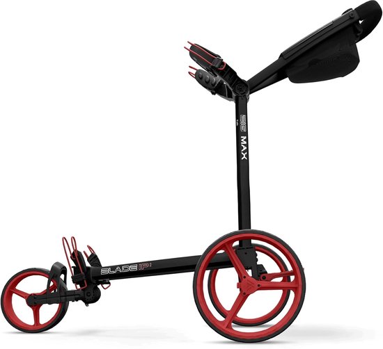 Golftrolley - Golfkar - Sporten - Compact en lichtgewicht - 82x62x15 cm - Zwart Rood — afbeelding 5