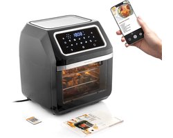 Airfryer XL - Heteluchtoven - Gezond Koken - Met Kijkvenster - 12 Liter - Zwart