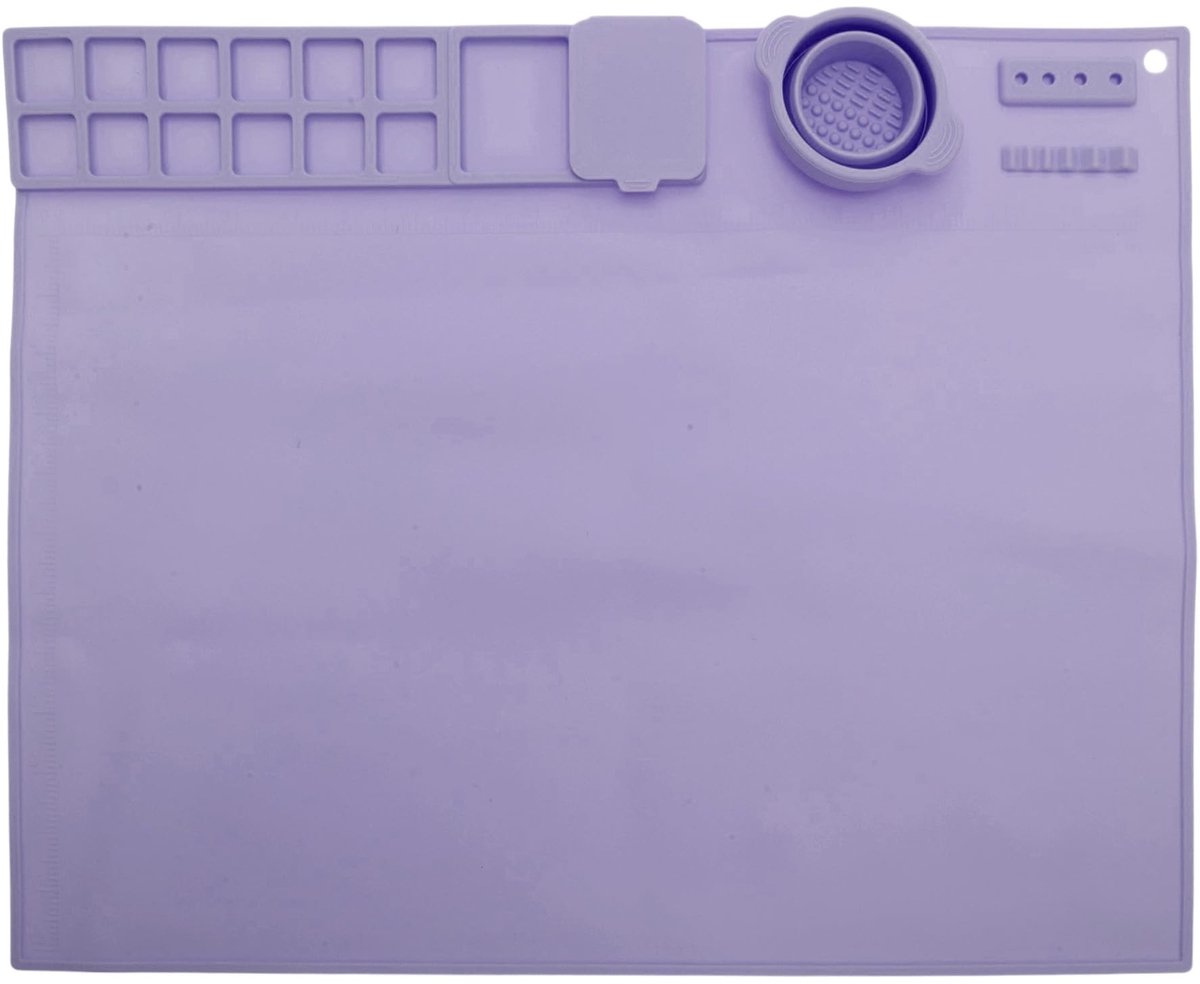 Dailygoods- Siliconen Mat - Antislip Onderkant - Rechthoekige Knutselmat - Kunst en Ambacht - Duurzaam Siliconenmateriaal - Bescherming Werkoppervlak