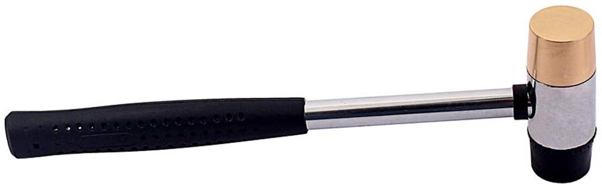 Dailygoods- Fret Hamer Rubberen Dubbele Kop - Multifunctioneel Gereedschap - Antislip Handgreep - Duurzaam Ontwerp - 26 mm Diameter - 378 g Gewicht - Gitaarhamer