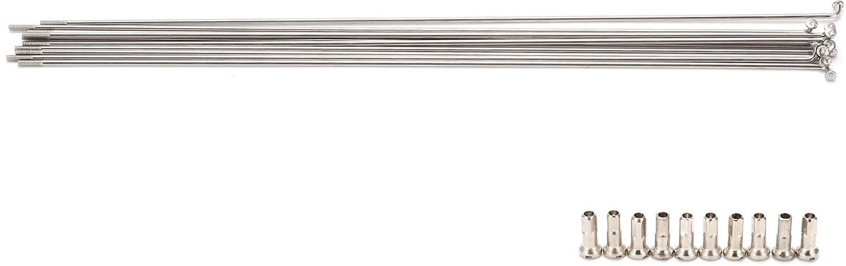 Dailygoods- Fiets Spaken 220mm-270mm - 10 Sets 14G - Roestvrij Staal - Corrosieweerstand - Sterke Uitvoerbaarheid - Hoge Betrouwbaarheid - Fietsspaken Set