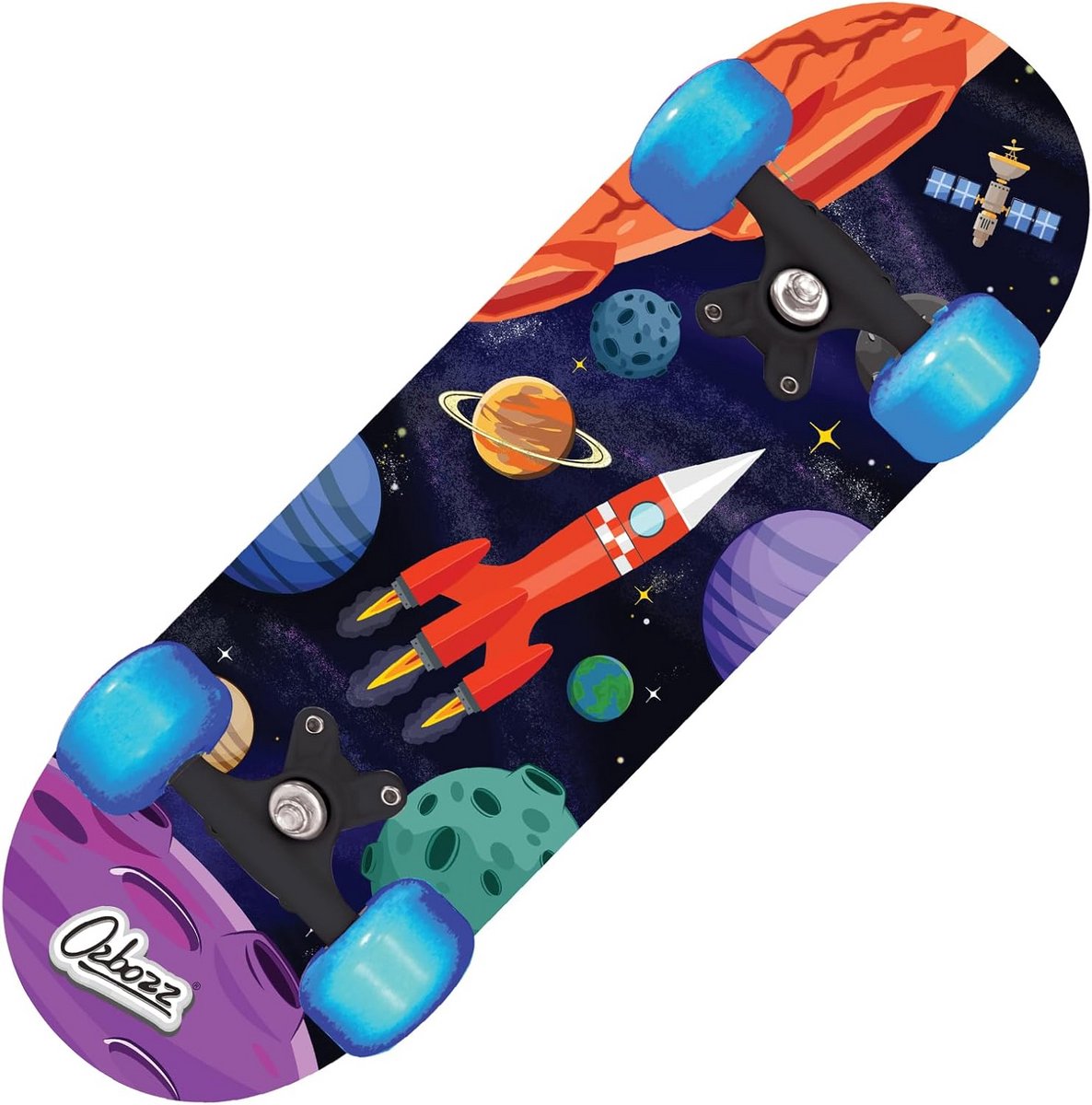 Kinder skateboard Plank met wielen Buiten spelen Knipperende wielen 17 inch Ruimte ontwerp