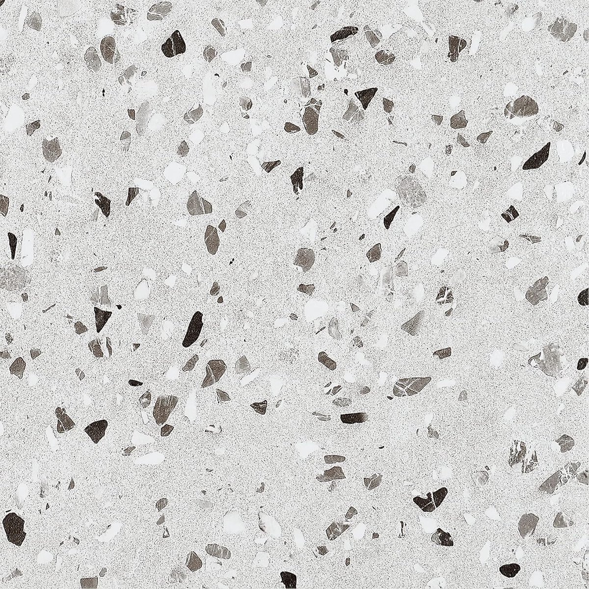 Vloertegels - Zelfklevend Vinyl - Keuken en Badkamer - Verwijderbaar zonder lijmresten - 5 stuks 30x30cm - Grijs Terrazzo