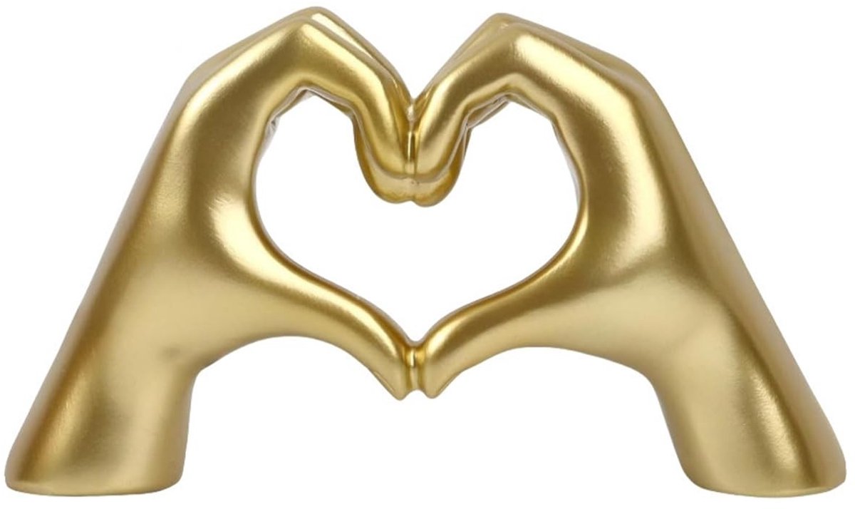Dailygoods- Vingerbeeld Modern - Gouden Decoratie - Kunstbeeld - Gepersonaliseerd - Creati