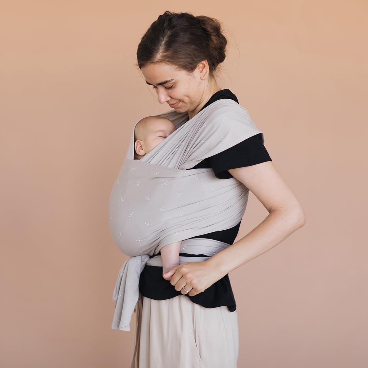 Draagdoek Baby - Draagtas Baby - Baby Dragen - Ergonomische M-positie - 3.5-12 kg - Biscuit