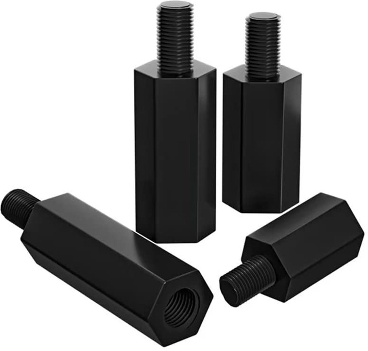 Dailygoods - M4 Afstandhouders - Nylon Hex Afstandshulzen - 60 stuks - Mannelijk Vrouwelijk Draad - 18 mm + 6 mm