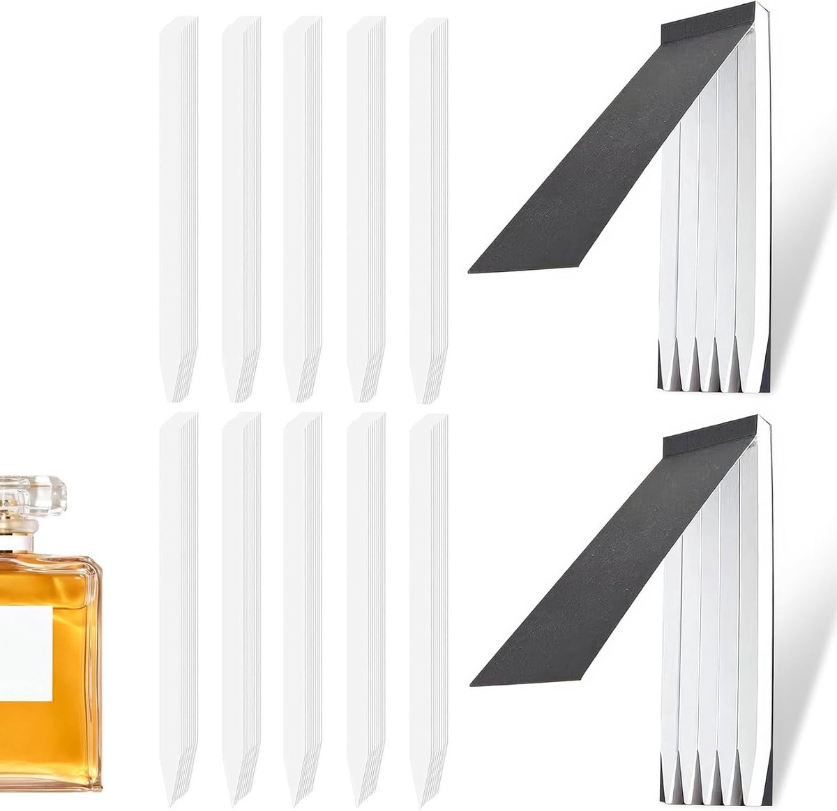 200 Stuks Teststrips voor Parfum en Essentiële Olie, Aromatherapie Testpapier en Geurstrips voor Fragrance en Geurervaring